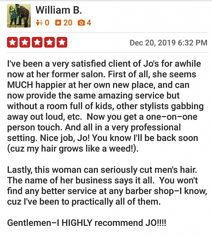 Yelp review